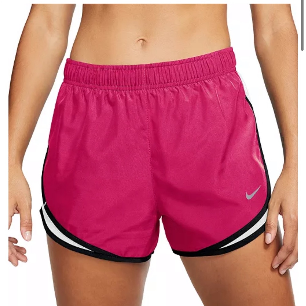 Hot pink Nike dri-fit athletic shorts